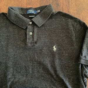 Dark heathered grey Ralph Lauren Polo shirt